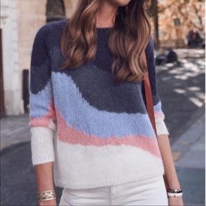 Sezane Winnie Jumper (Blue/Pink/White)